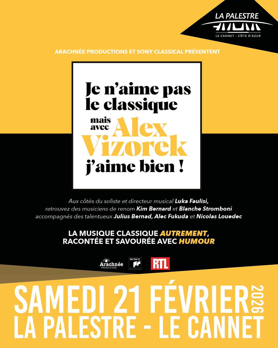 JE N’AIME PAS LE CLASSIQUE, MAIS AVEC ALEX VIZOREK J’AIME BIEN